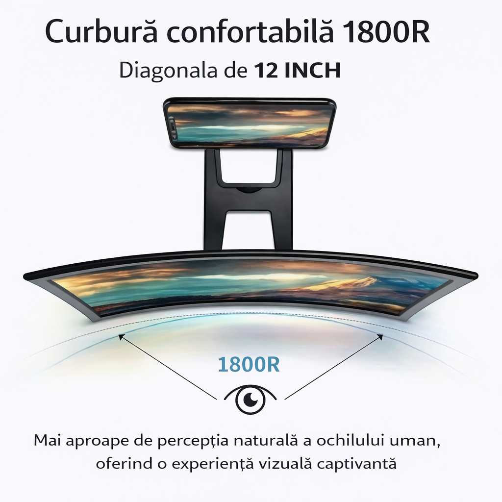 Amplificator Ecran Telefon 30 CM Curbat 3D HD