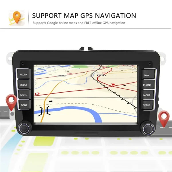 7” Android Autoradio 2 Din Car Radio Auto GPS WIFI FM