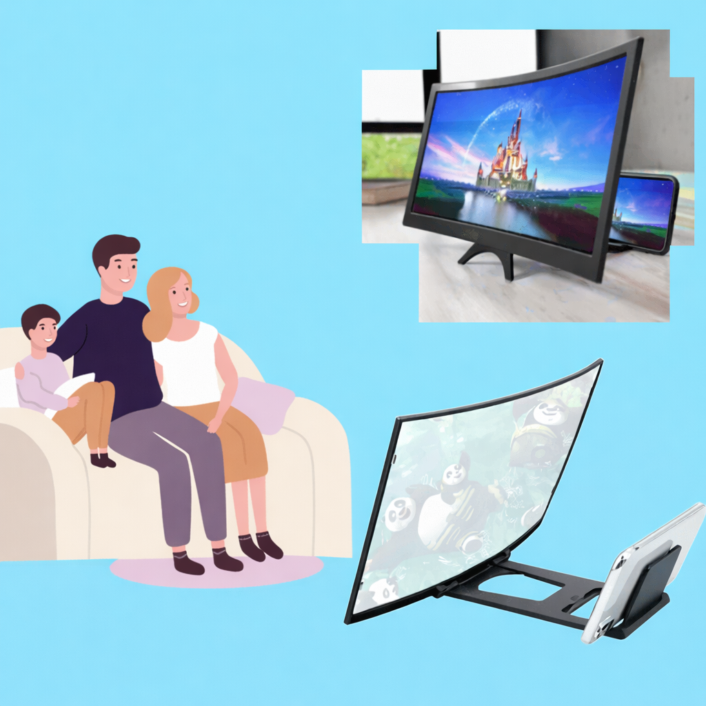 Amplificator Ecran Telefon 30 CM Curbat 3D HD